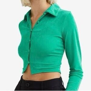 H&M Collared Long Sleeve Button Down Top